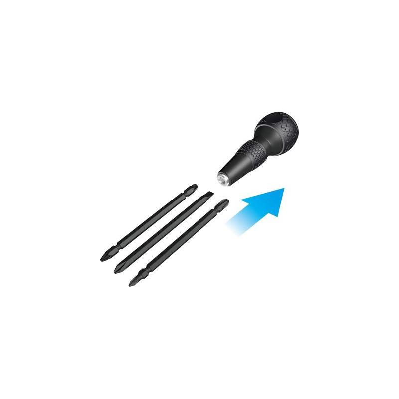 Kit tournevis Ball Grip + 3 lames doubles - VESSEL