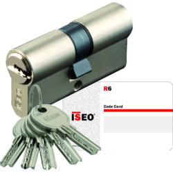 Cylindre européen double entrée R6 varié pour serrure ERMETIS - ISEO