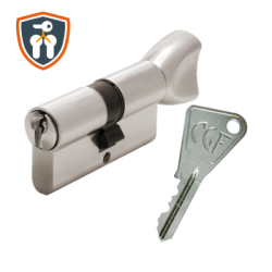 Cylindre européen à bouton 3111 CGF s'entrouvrant nickelé - VACHETTE ASSA ABLOY