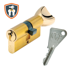 Cylindre européen à bouton 3110 CGF s'entrouvrant laiton - VACHETTE ASSA ABLOY
