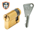 Demi-cylindre européen 5100 CGF s\'entrouvrant laiton - VACHETTE ASSA ABLOY