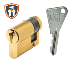 Demi-cylindre européen 5100 CGF s'entrouvrant laiton - VACHETTE ASSA ABLOY