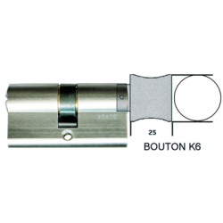 Cylindre européen à bouton IX SATURN varié - DOM