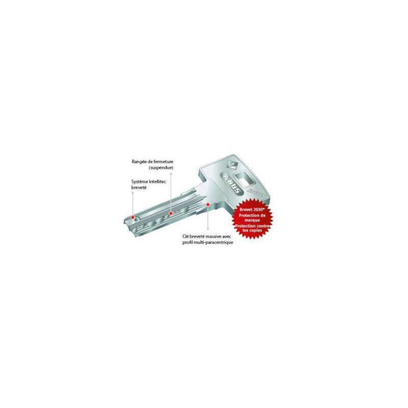 Cylindre européen double entrée BRAVUS modulaire PACK3- ABUS