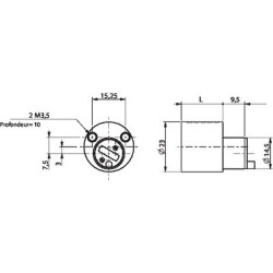 Jeu de cylindres ronds VEGA 45 mm - RONIS