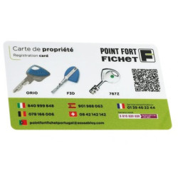 Cylindre rond double entrée F3D monobloc pour remplacement A2P*** chromé - FICHET