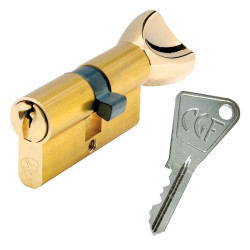 Cylindre européen à bouton 3110 CGF varié laiton - VACHETTE ASSA ABLOY