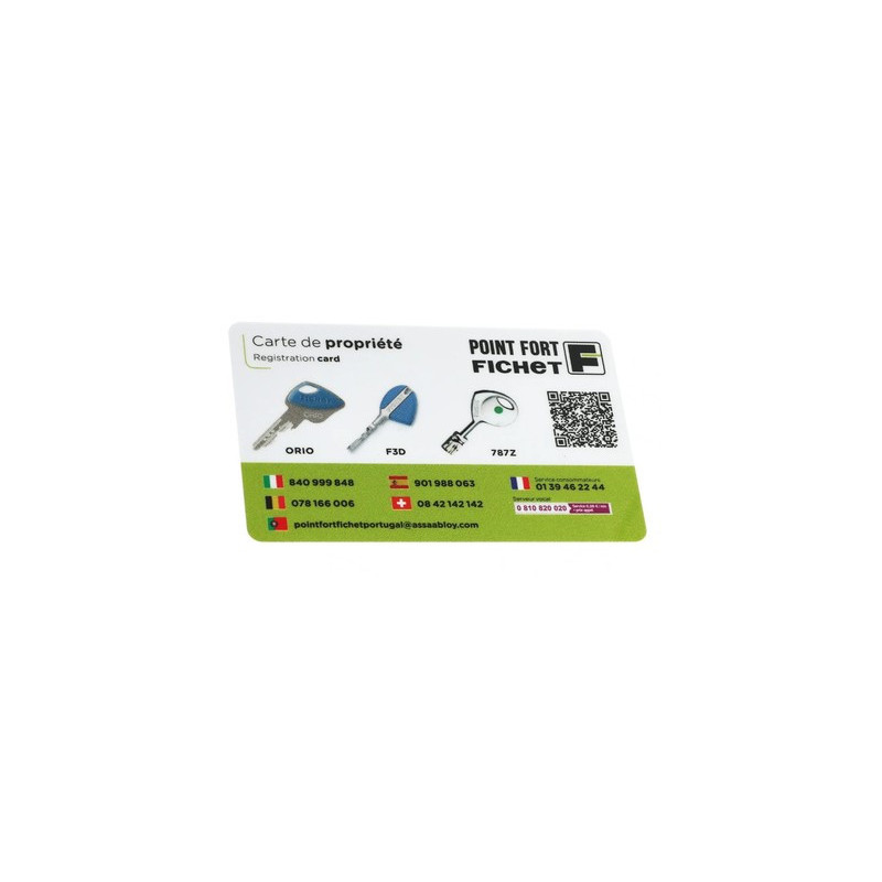 Cylindre rond double entrée F3D monobloc pour remplacement A2P*** doré - FICHET