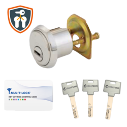 Paire de cylindres adaptables à languette centrée MTL600 INTERACTIV+ s'entrouvrant - MUL-T-LOCK