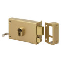 Serrure applique monopoint horizontale à tirage profil européen 9760 poussant - METALUX