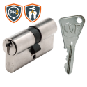 Cylindre européen double entrée V5 CGF PM2 s\'entrouvrant nickelé - VACHETTE ASSA ABLOY