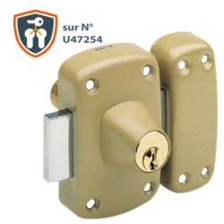 Verrou monopoint double entrée CYCLOP 7603 sur numéro U47254 - VACHETTE ASSA ABLOY