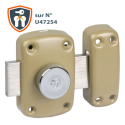 Verrou monopoint à bouton CYCLOP 7600 sur numéro U47254 - VACHETTE ASSA ABLOY