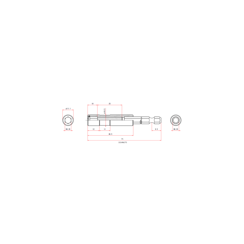 Porte embouts magnétique brochable - VESSEL
