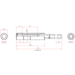 Porte embouts magnétique brochable - VESSEL
