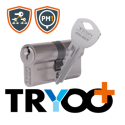 Cylindre européen double entrée T5NG TRYOO PLUS PM1 sur organigramme - TESA