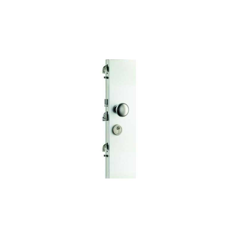 Serrure électrique encastrée multipoint MULTIBLINDO E-MOTION EXIT têtière plate - ISEO