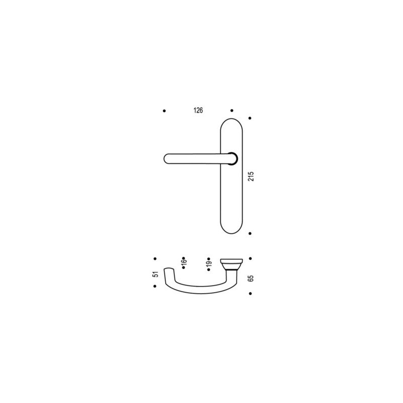 Ensemble sur plaque EA195 ALTO chromé velours - BEZAULT ASSA ABLOY