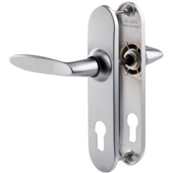 Ensemble sur plaque EA195 TWIST chromé velours - BEZAULT ASSA ABLOY