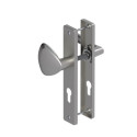 Ensemble sur plaque palière EA195 FLEX clé i chromé satiné - BEZAULT ASSA ABLOY