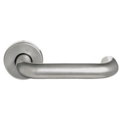 Ensemble Béquille double contre-coudée sur rosace GSA BEBOP argent - SOFI