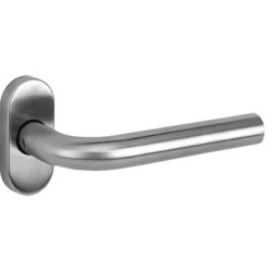 Ensemble sur rosace étroite forme L inox - COGEFERM