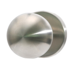 Bouton boule sur rosace ronde fixe inox - COGEFERM