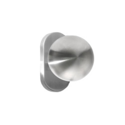 Bouton sphère sur rosace étroite fixe inox - COGEFERM