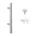 Poignée de tirage droite diamètre support biais 30 4800 inox  - FONDERIA MARCHESI