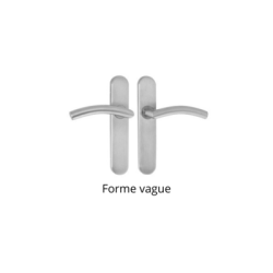 Ensemble de béquille inox sur plaque EA195 COVERS forme vague - COGEFERM