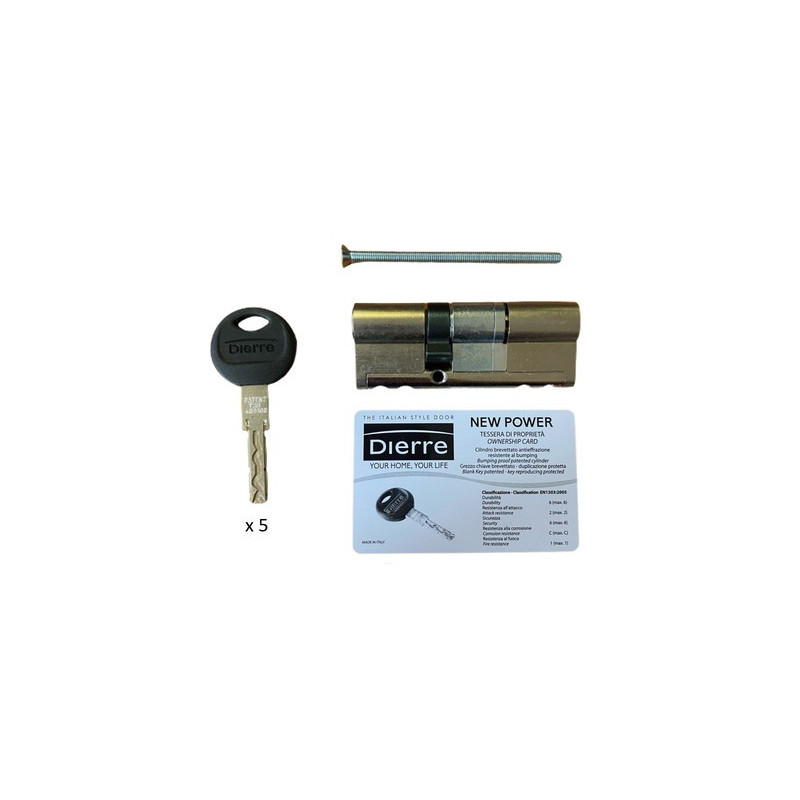 Cylindre européen double entrée 35X45 NEW POWER A2P** - DIERRE