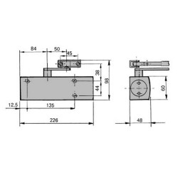 Ferme-porte TS 2000 VBC sans bras force 2 à 5 - GEZE