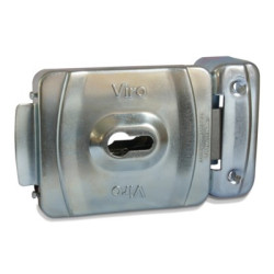 Serrure électrique en applique à pêne dormant pour cylindre européen 12VCA V9087 - VIRO