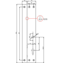 Serrure électrique à encastrer avec fouillot à rupture THESIS - ISEO