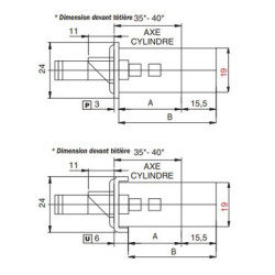 Serrure électrique à encastrer multipoint MULTIBLINDO E-MOTION têtière plate - ISEO