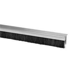 Bas de porte à brosse aluminium support F - JOURJON