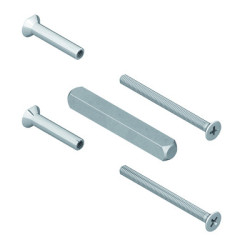 Kit de fixation 2 douilles + 2 vis + carré pour SYMBIOSE, SEDUCTION, SMASH - CROISEE DS