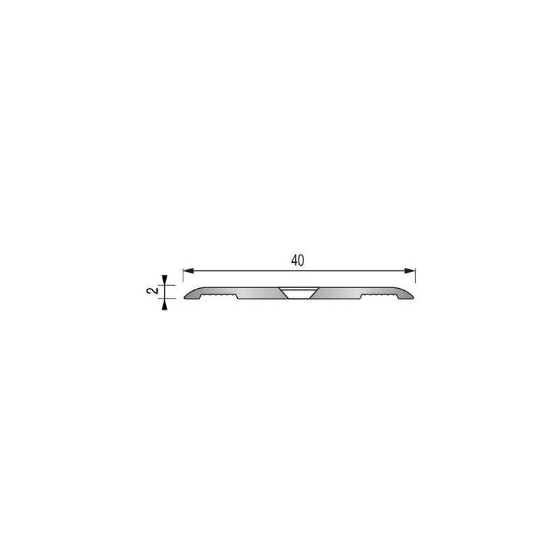 Barre de seuil 2700 mm extra plate à visser - DINAC