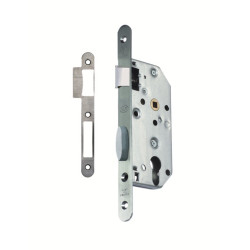 Serrure encastrer monopoint axe 50 pêne dormant demi-tour D455 bouts ronds NFQC- VACHETTE ASSA ABLOY
