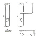 Ensemble sur plaque blindé aveugle clé i EA195 SECUMAX - BEZAULT ASSA ABLOY