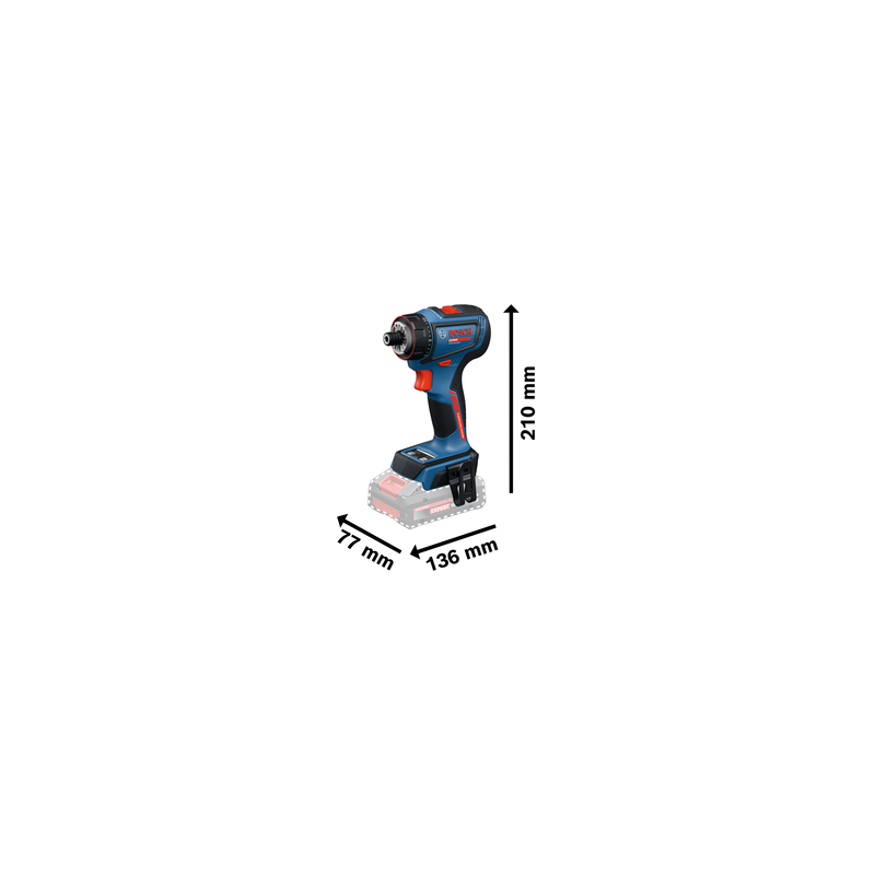 Perceuse visseuse embout perçage et vissage 18V EXSR - BOSCH