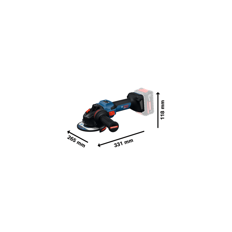 Meuleuse d'angle sur batterie EXWS18-15S SOLO L - BOSCH