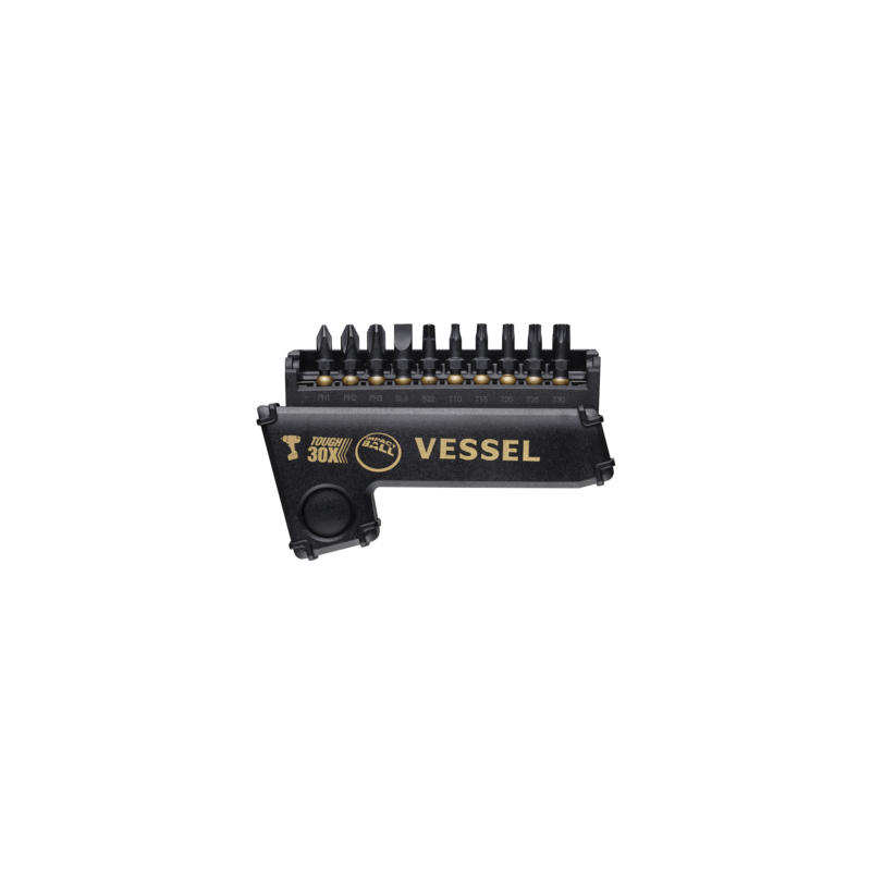 Tournevis à assistance électrique avec accessoires GOLD EDITION - VESSEL
