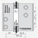 Gabarit pour paumelle universelle 2 lames EA91,5 mm TURBAND4 - DR.HAHN