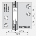 Gabarit pour paumelle universelle 2 lames 104 mmTURBAND4 - DR.HAHN