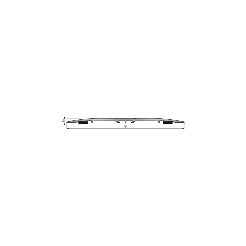 Couvre joint adhésif en biseau 3m aluminium - DINAC