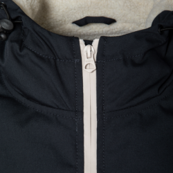 Blouson à capuche doublure sherpa NAVY - SCHOTT