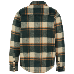 Veste à carreaux doublure sherpa GREEN CHECKS - SCHOTT
