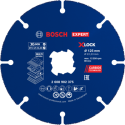 Disque carbure 125mm MULTI X-LOCK EXPERT - BOSCH