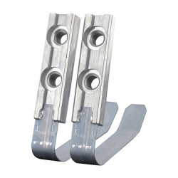 Contre-plaques de fixation pour paumelles universelles 2 lames 60AT - DR.HAHN